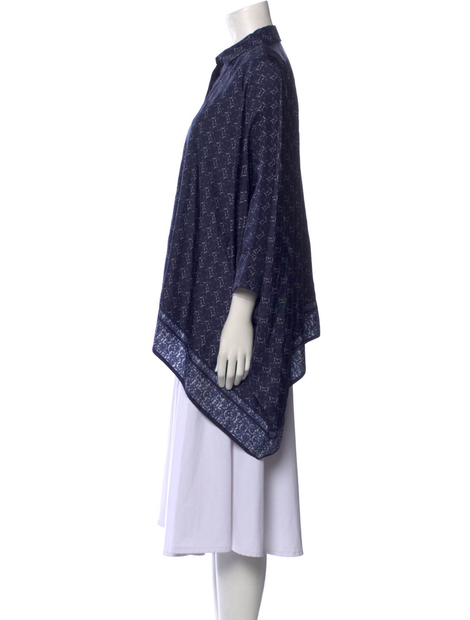 CH Carolina Herrera Silk Printed Tunic