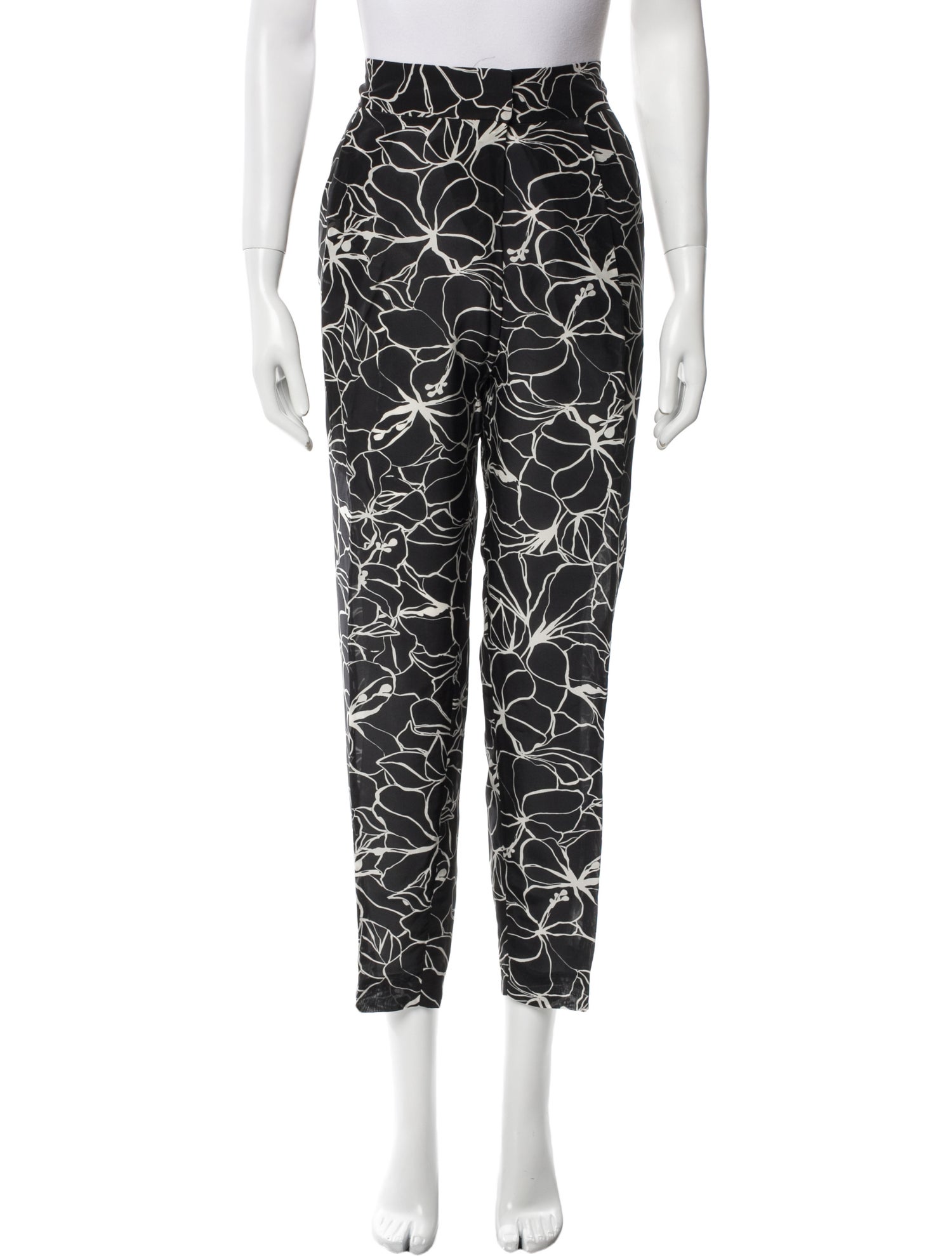 CH Carolina Herrera Printed Straight Leg Pants