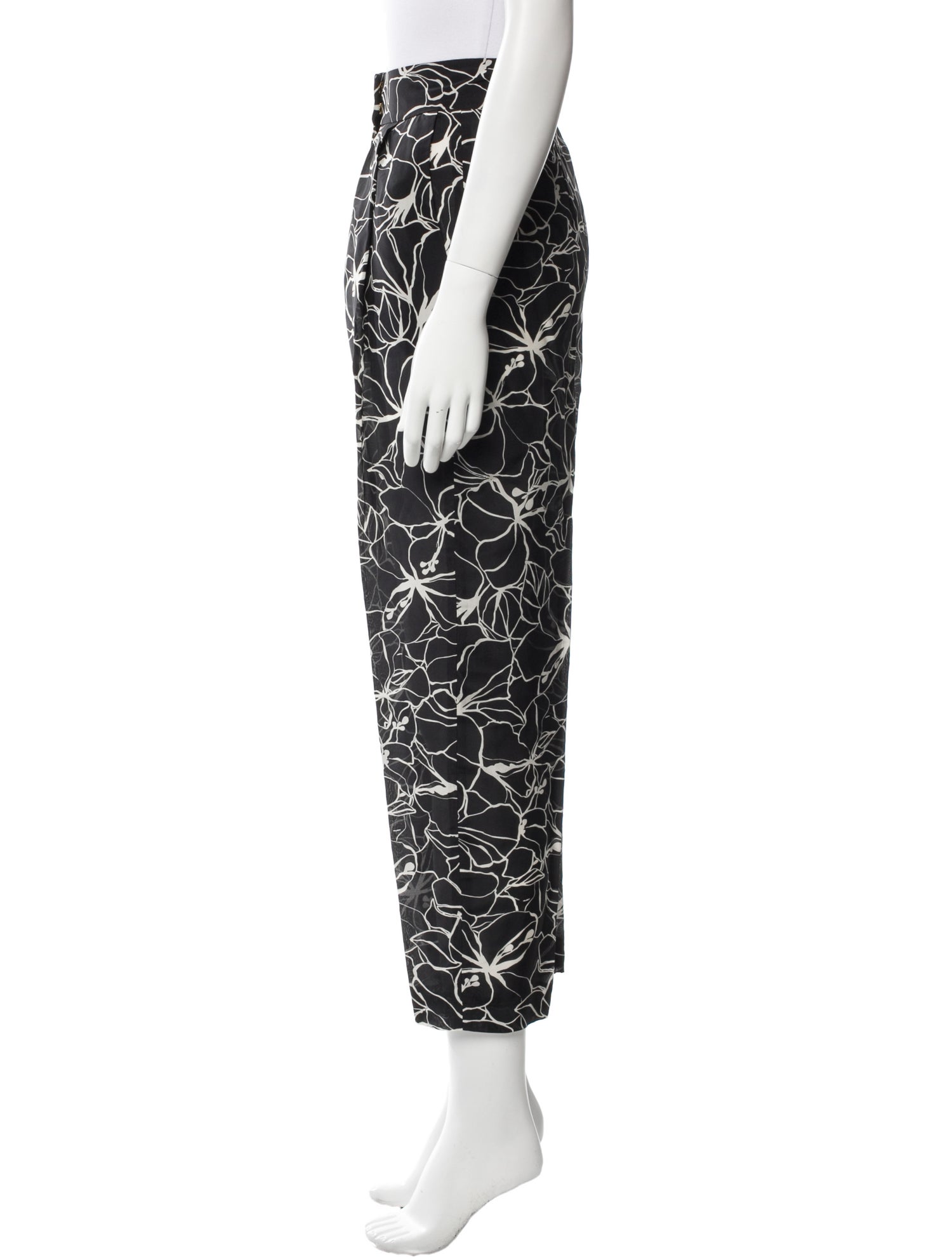 CH Carolina Herrera Printed Straight Leg Pants
