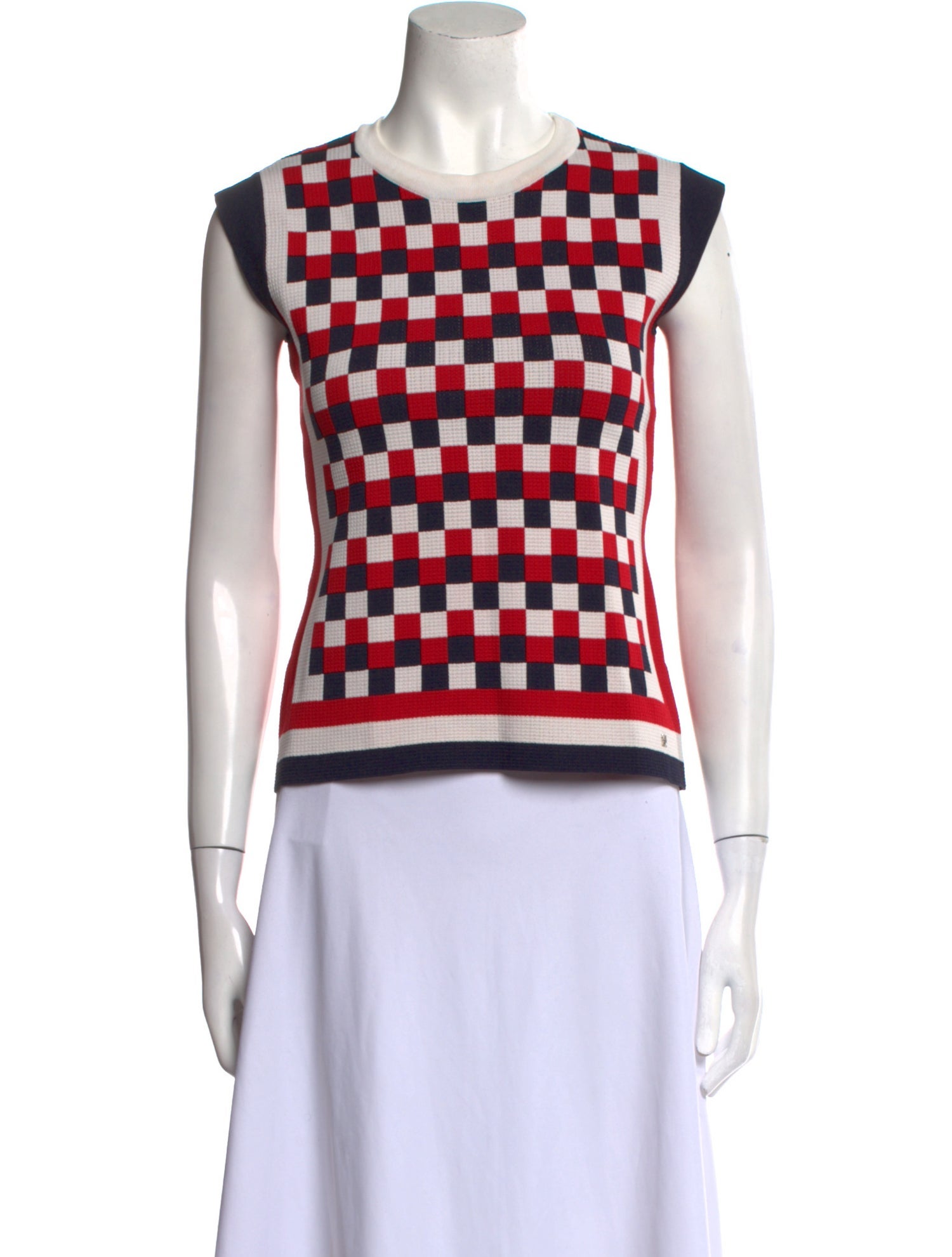 CH Carolina Herrera Printed Crew Neck Sweater