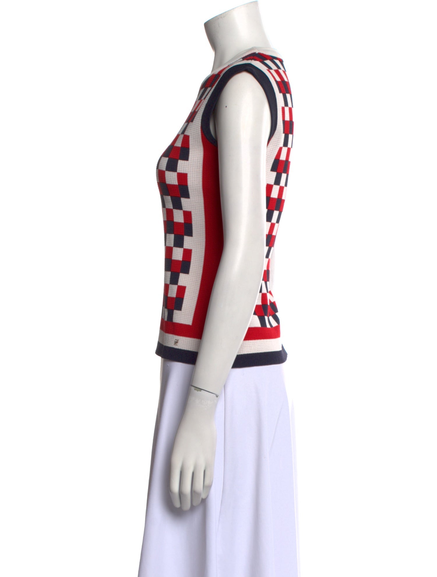 CH Carolina Herrera Printed Crew Neck Sweater