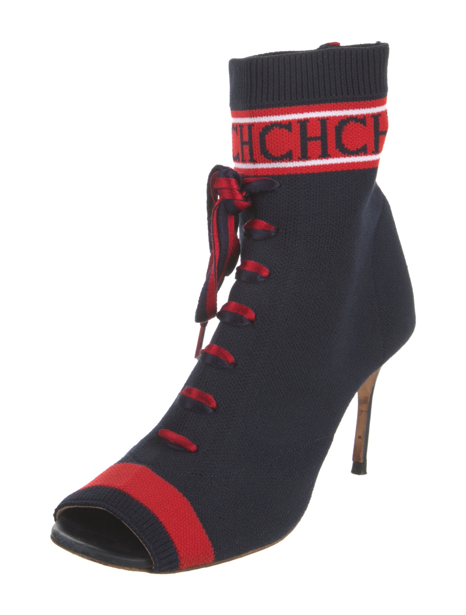 CH Carolina Herrera Printed Sock Boots