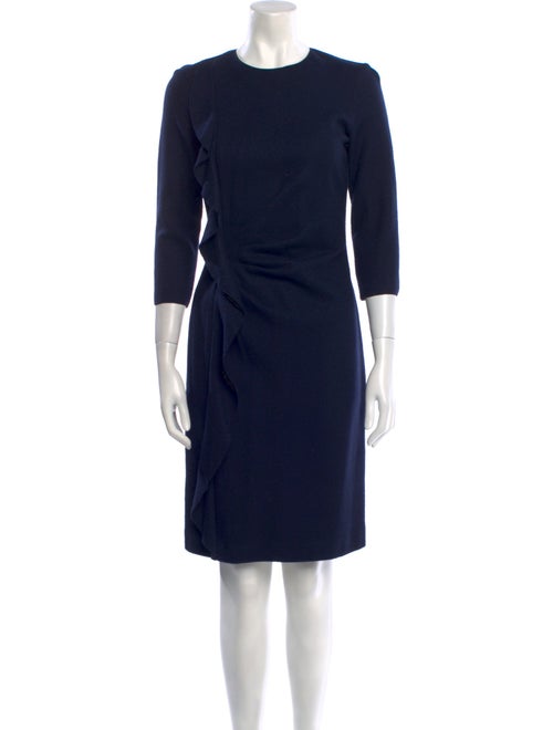 CH Carolina Herrera Wool Knee-Length Dress