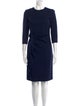 CH Carolina Herrera Wool Knee-Length Dress