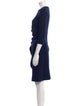 CH Carolina Herrera Wool Knee-Length Dress