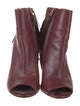 CH Carolina Herrera Leather Fringe Trim Accent Boots