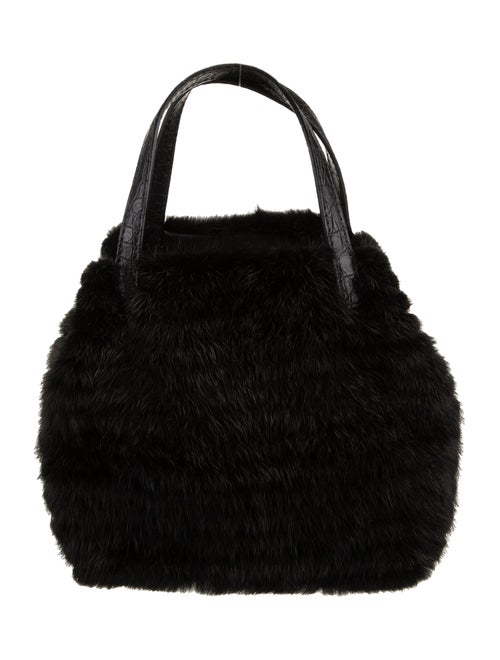 CH Carolina Herrera Mink Top Handle Bag