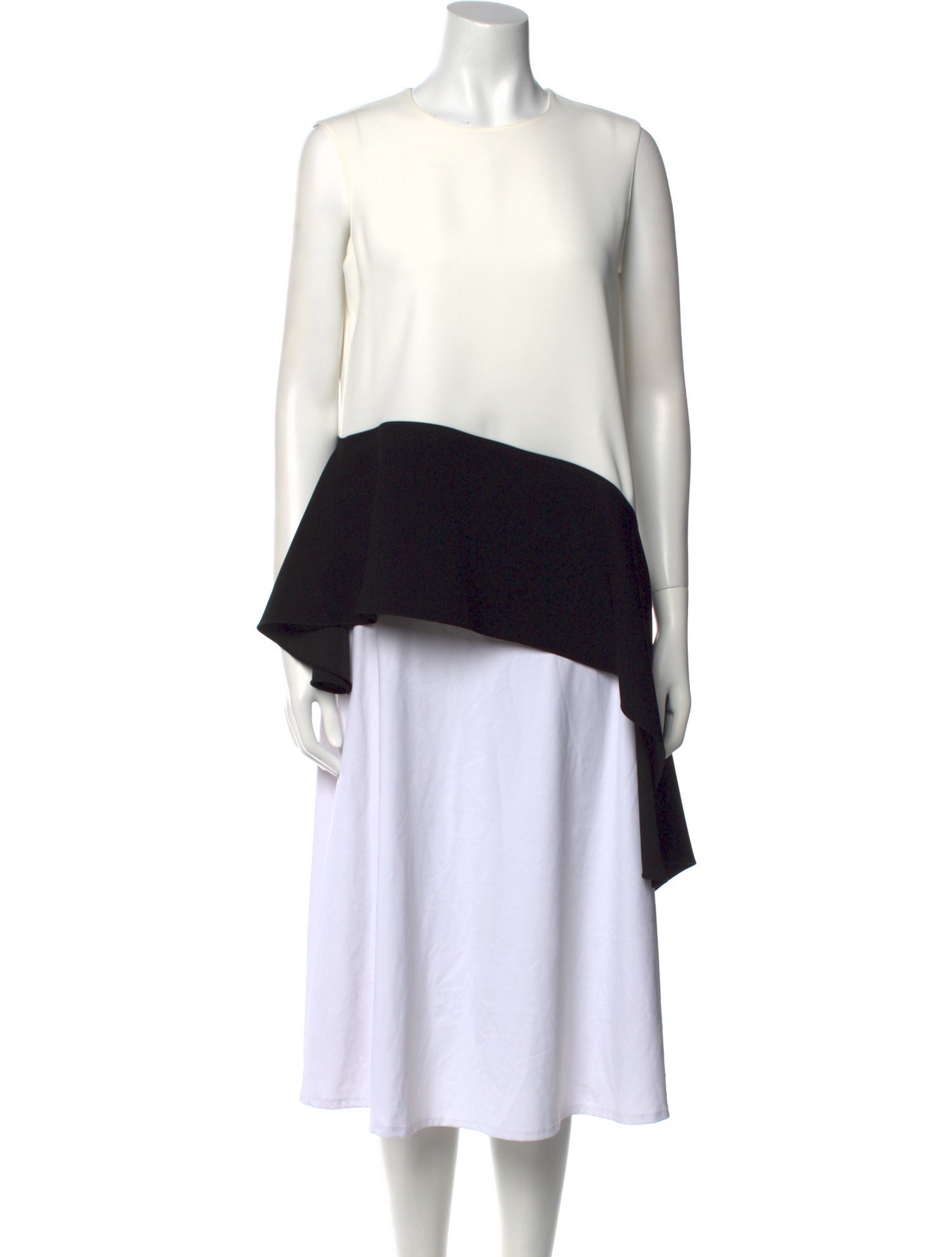 CH Carolina Herrera Colorblock Pattern Bateau Neckline Tunic