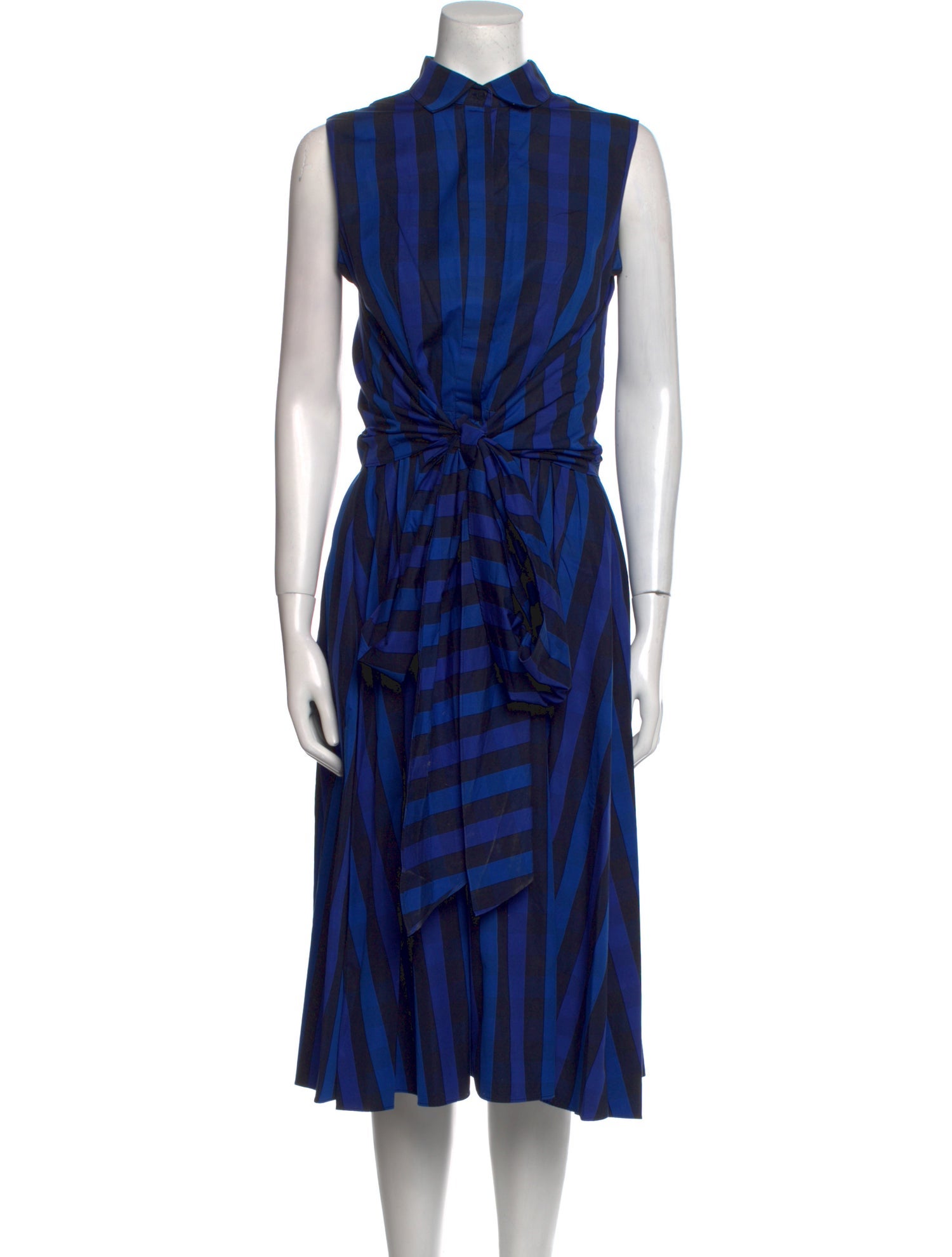 CH Carolina Herrera Striped Midi Length Dress