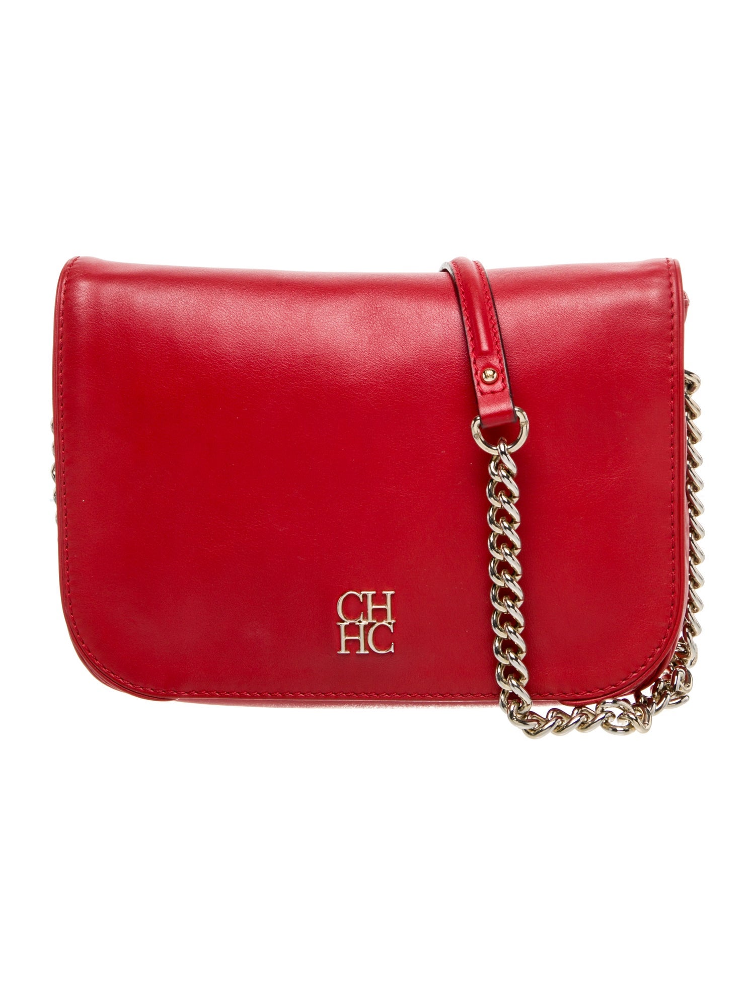CH Carolina Herrera Leather Shoulder Bag