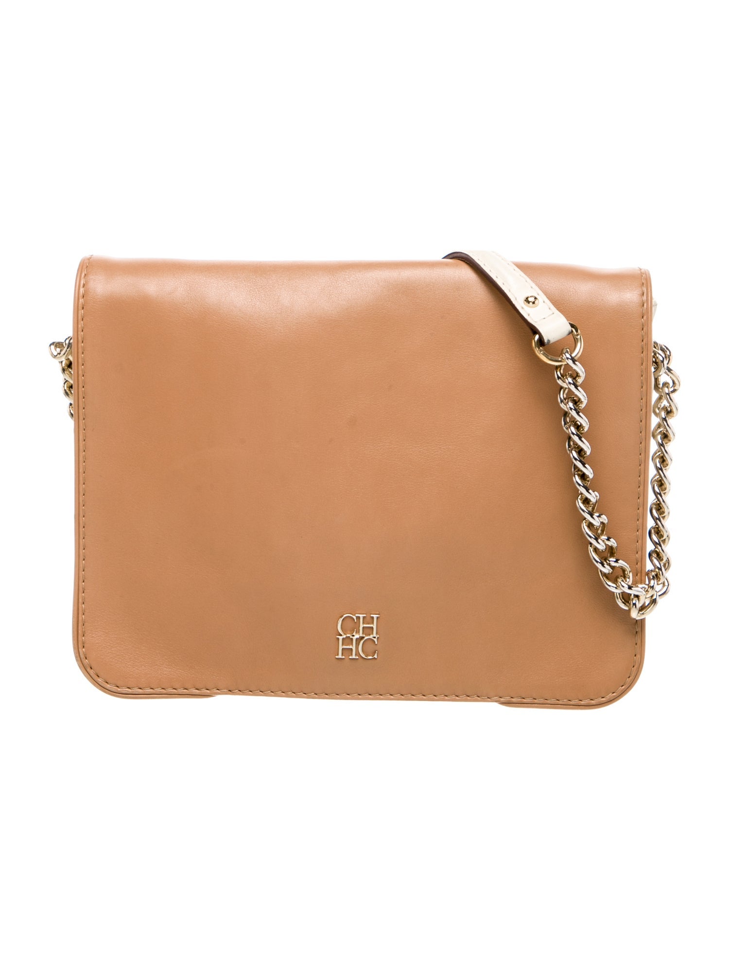 CH Carolina Herrera Leather Shoulder Bag