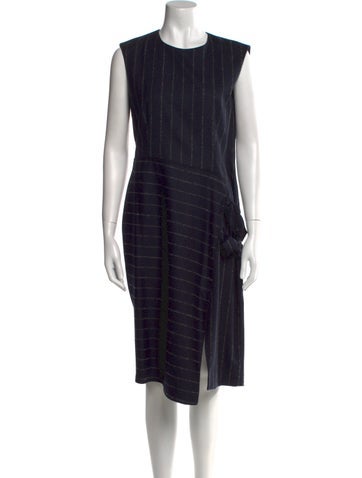 CH Carolina Herrera Dresses Virgin Wool Midi Length Dress US 8 | M
