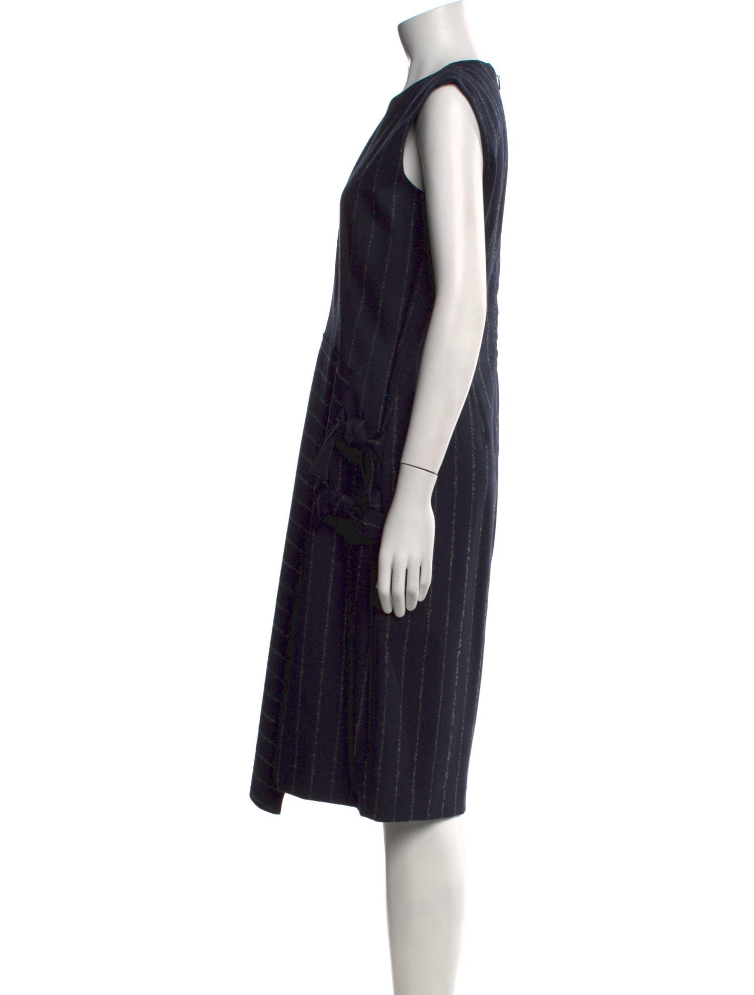 CH Carolina Herrera Virgin Wool Midi Length Dress w/ Tags