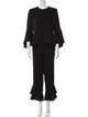 CH Carolina Herrera Ruffle Embellishment Pant Set