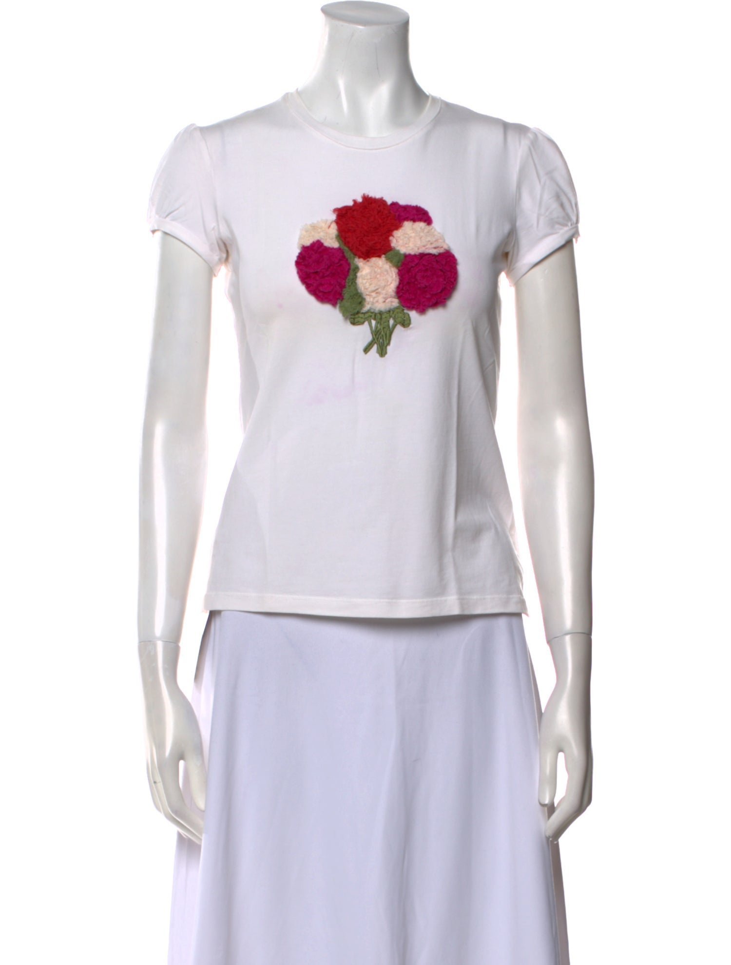 CH Carolina Herrera Graphic Print Crew Neck T-Shirt