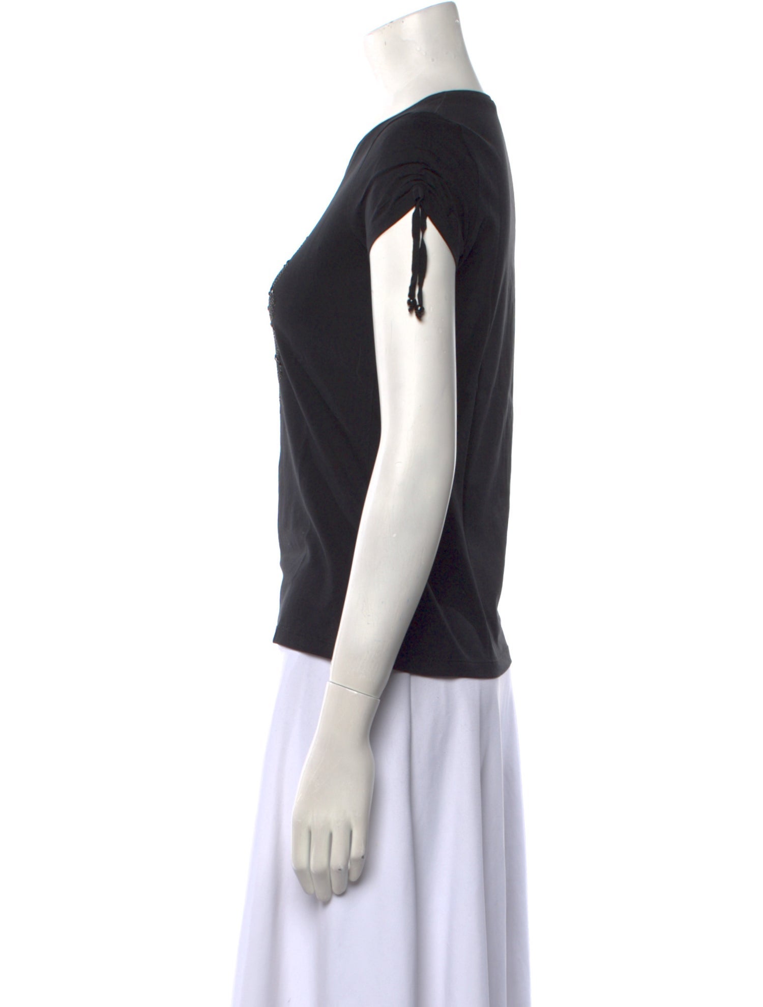 CH Carolina Herrera Cashmere Crew Neck T-Shirt