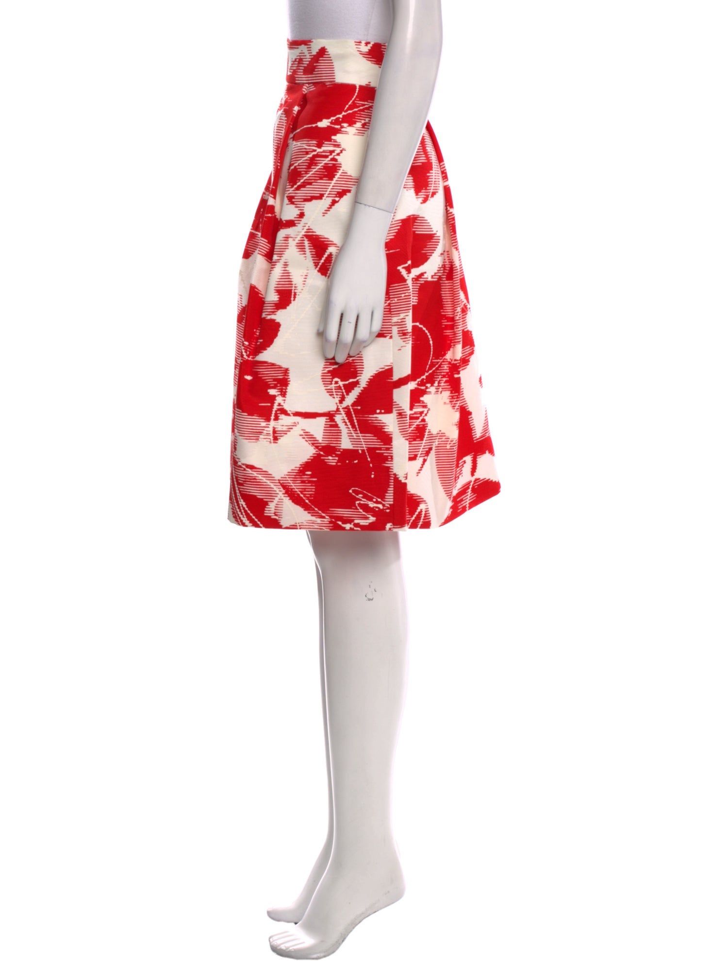 CH Carolina Herrera Printed Knee-Length Skirt