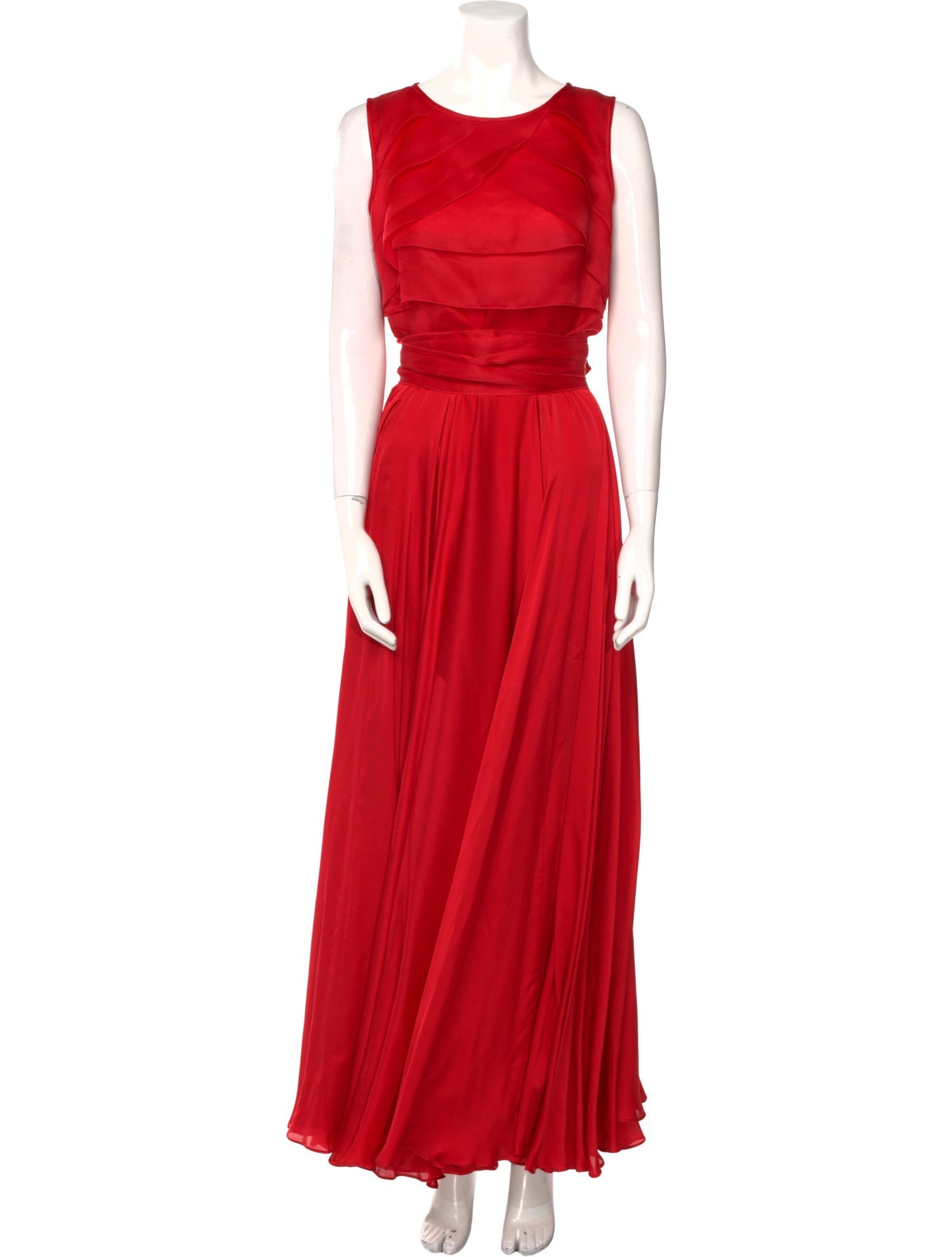 CH Carolina Herrera Silk Long Dress