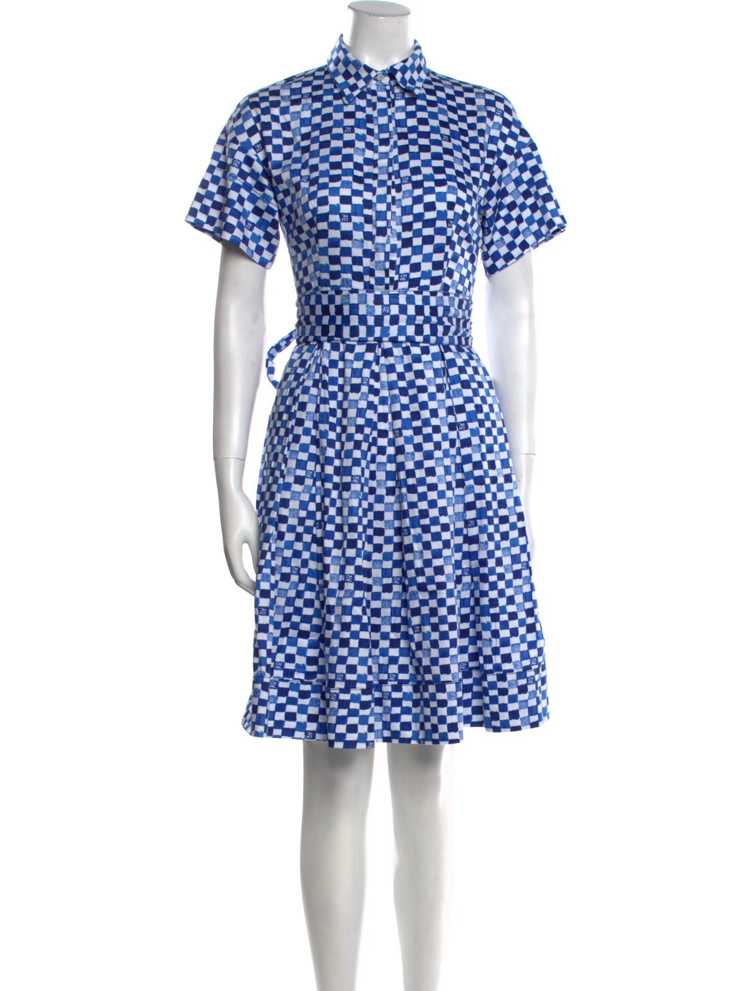 CH Carolina Herrera Plaid Print Mini Dress