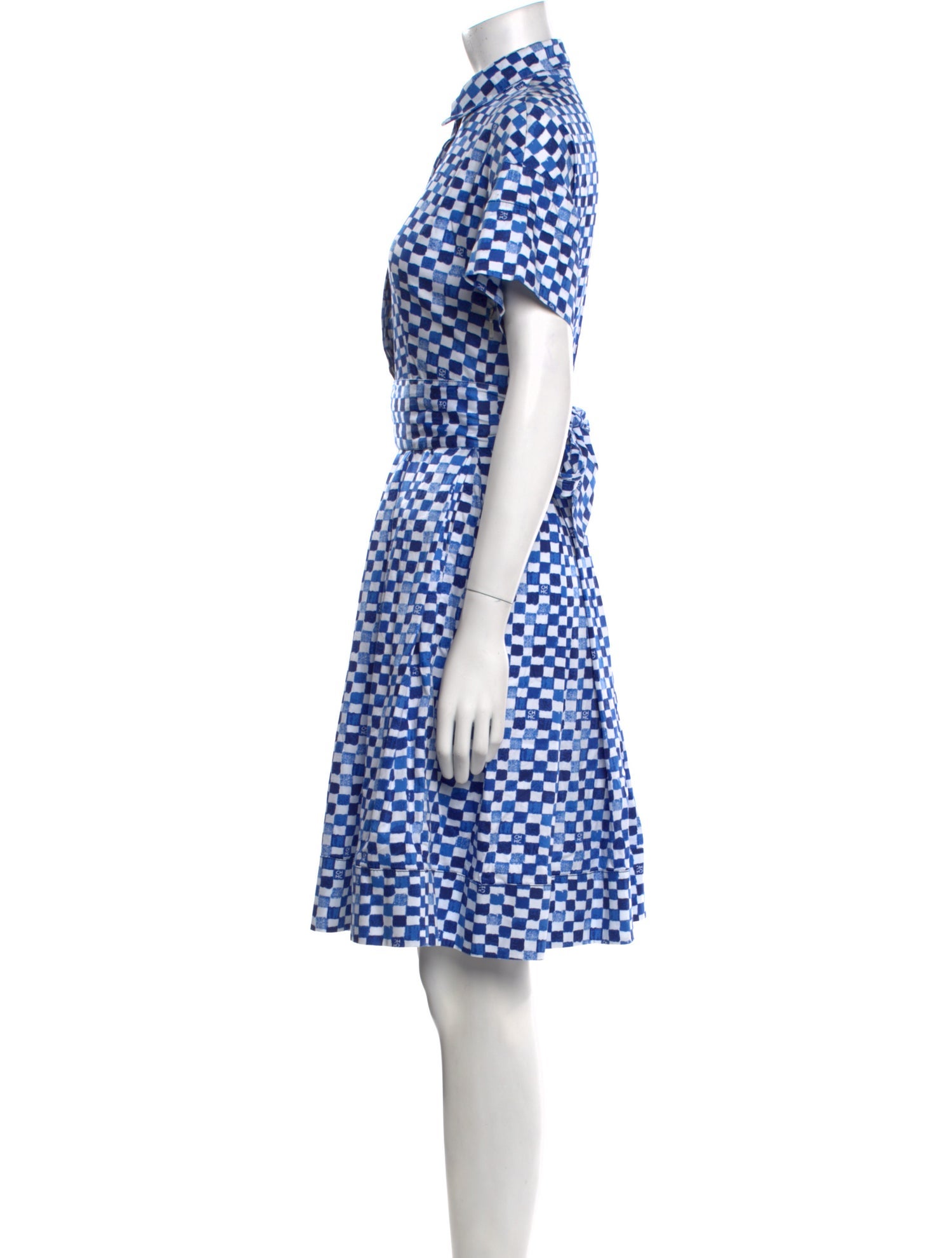 CH Carolina Herrera Plaid Print Mini Dress