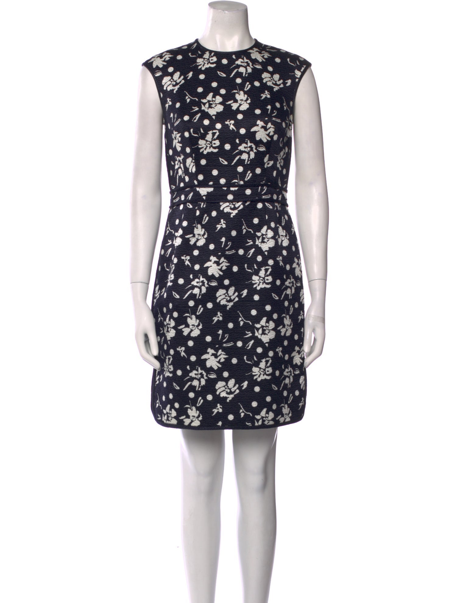 CH Carolina Herrera Floral Print Knee-Length Dress