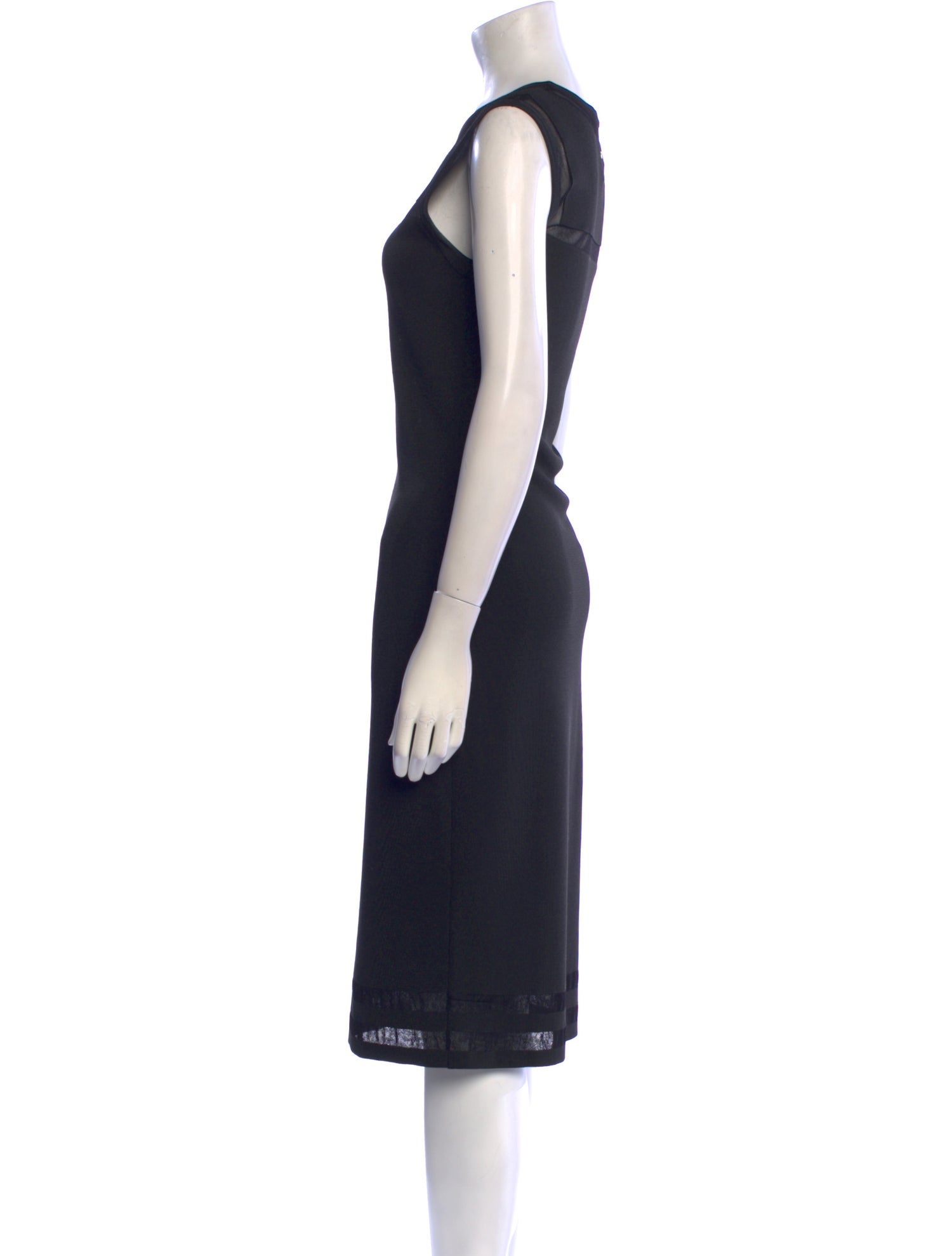 CH Carolina Herrera Crew Neck Midi Length Dress