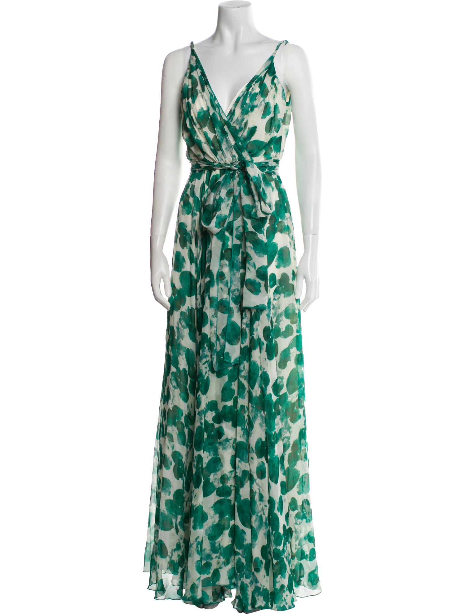 CH Carolina Herrera Silk Long Dress