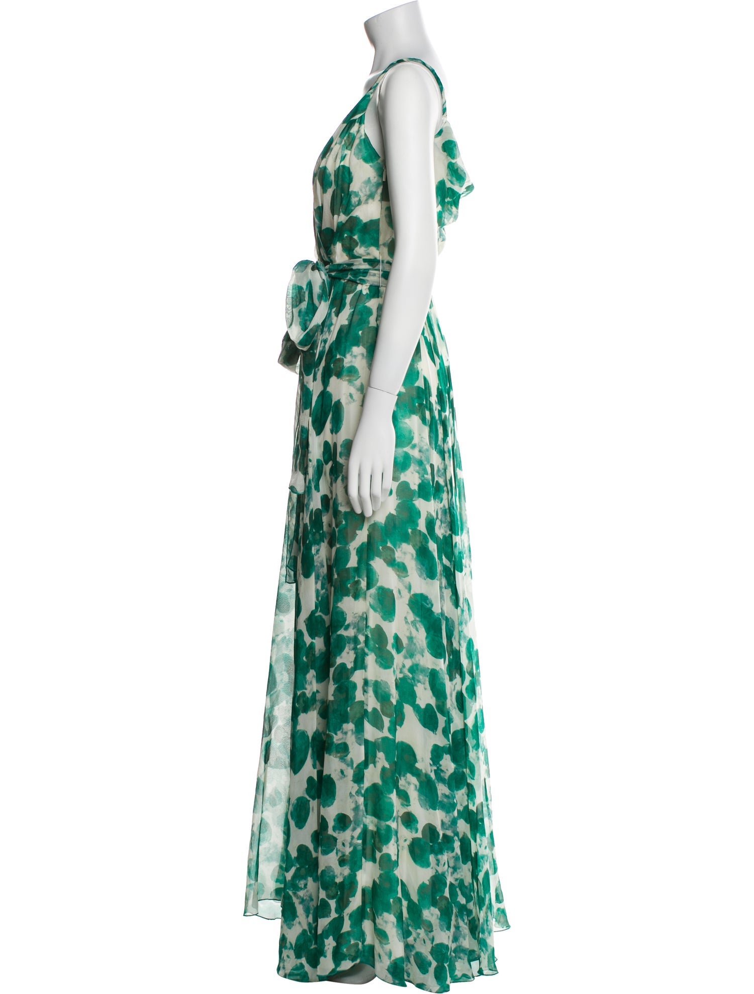 CH Carolina Herrera Silk Long Dress