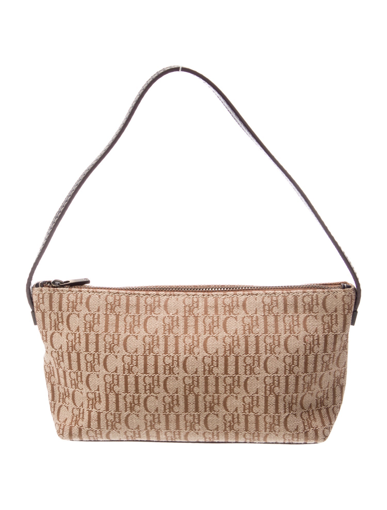 CH Carolina Herrera Canvas Top Handle Bag