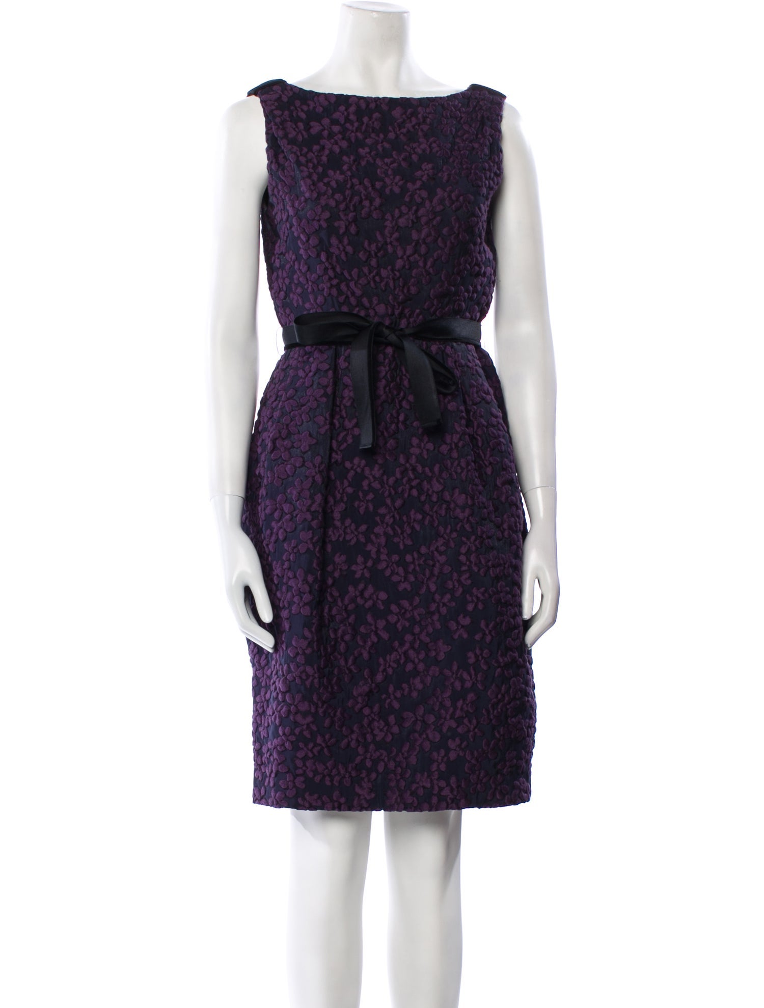 CH Carolina Herrera Virgin Wool Knee-Length Dress