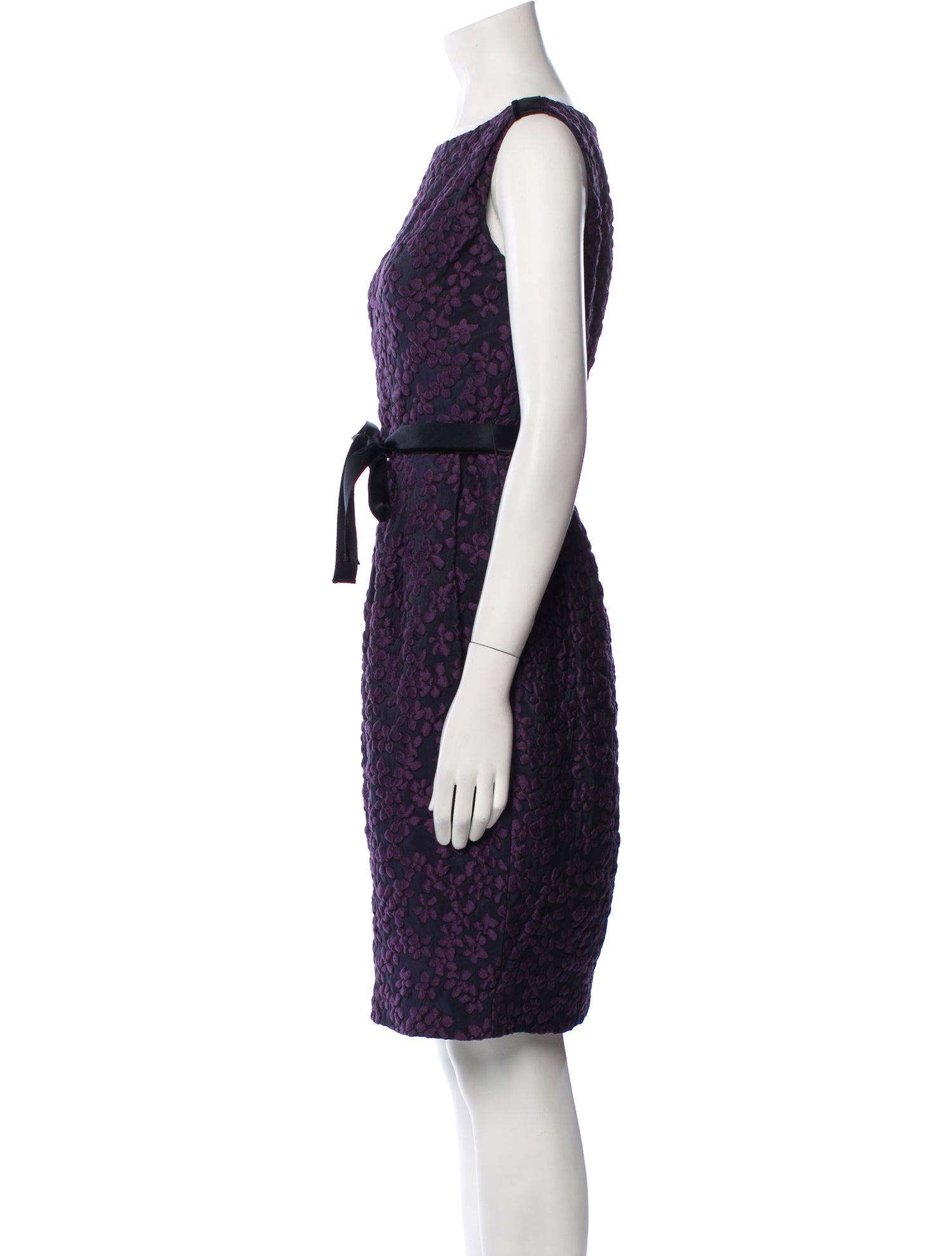 CH Carolina Herrera Virgin Wool Knee-Length Dress