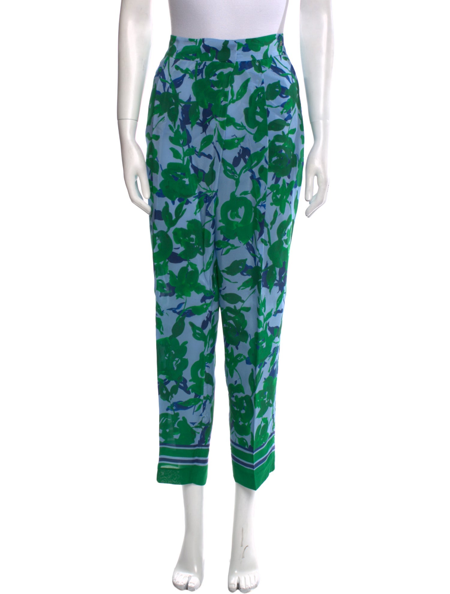 CH Carolina Herrera Printed Straight Leg Pants