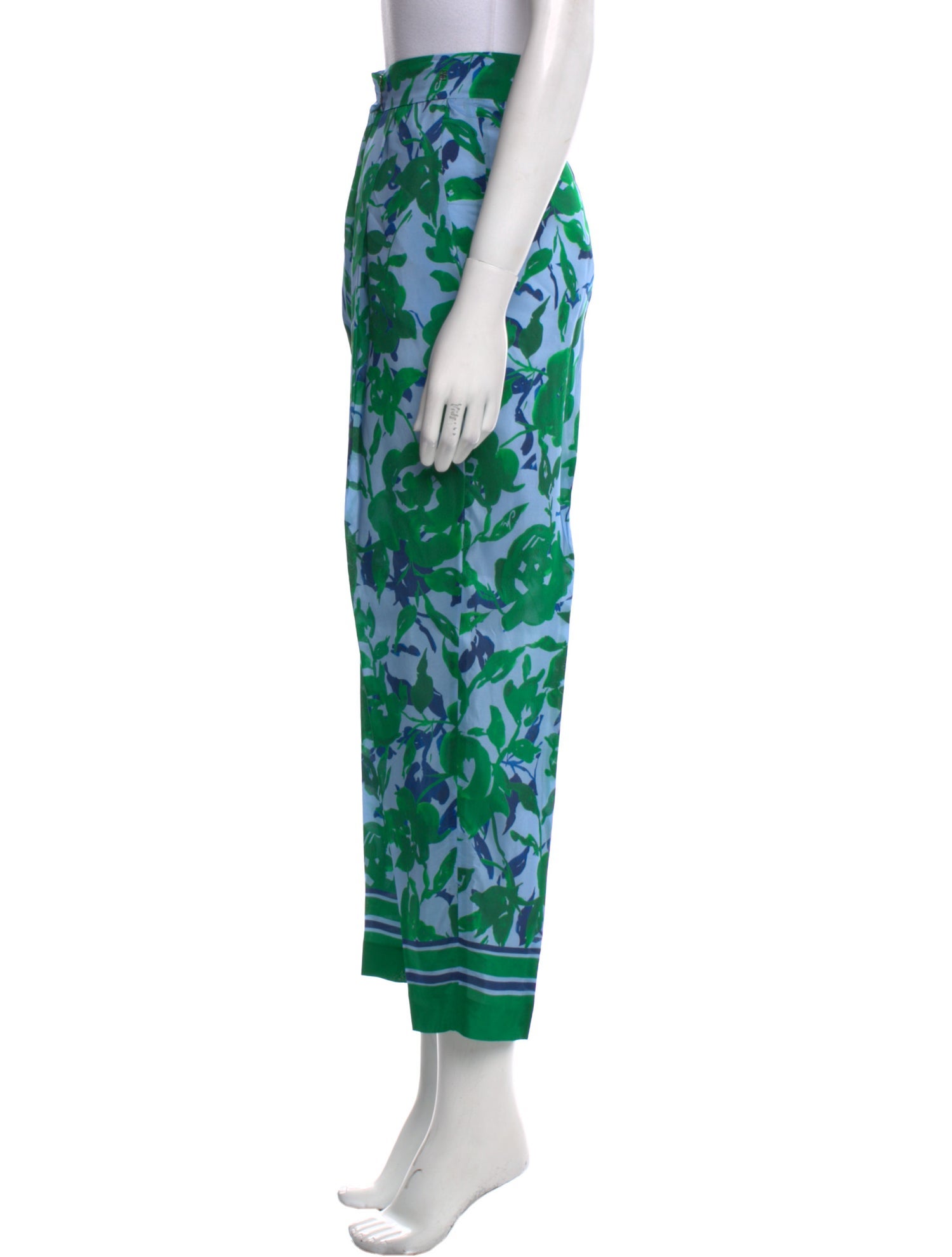CH Carolina Herrera Printed Straight Leg Pants