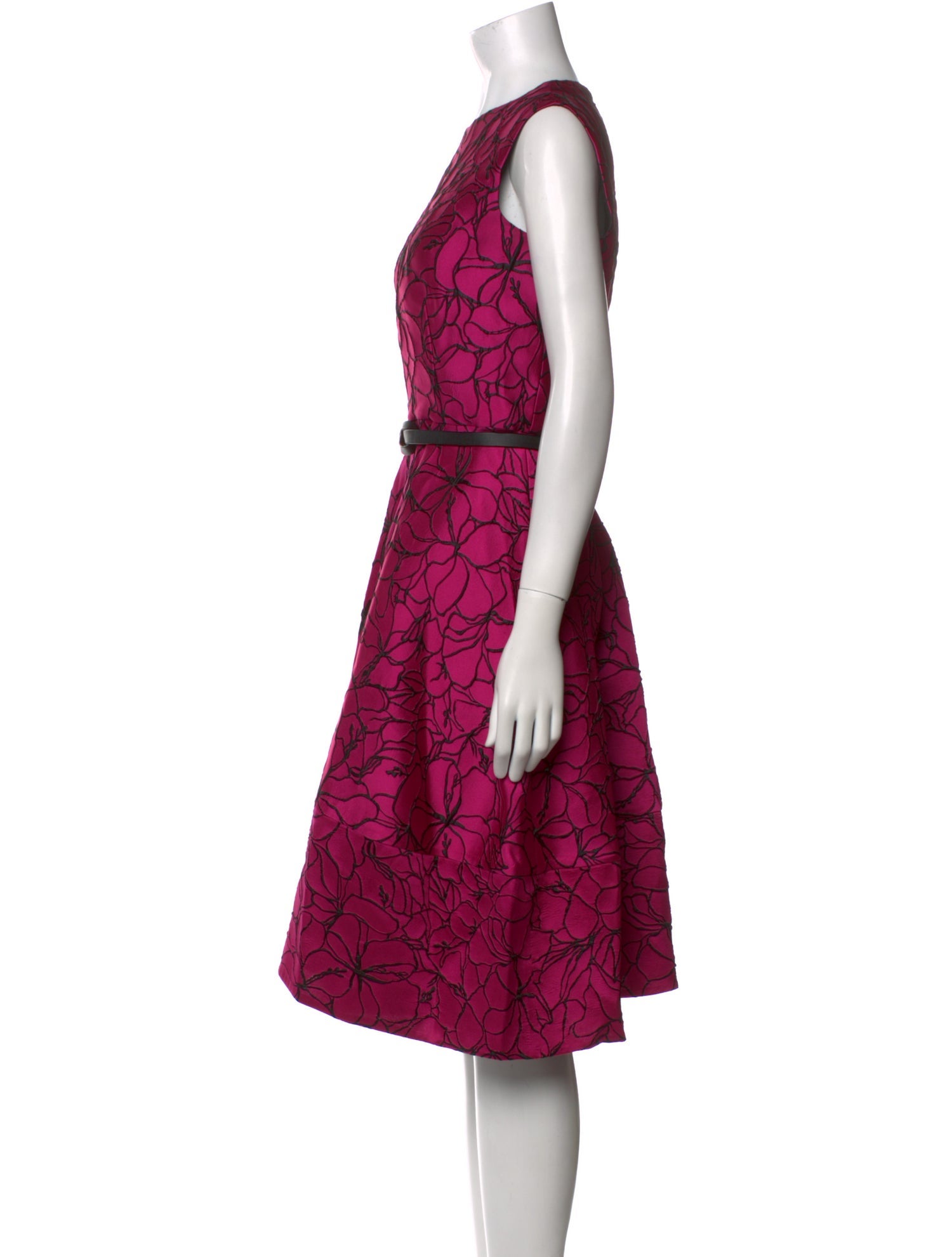 CH Carolina Herrera Printed Midi Length Dress