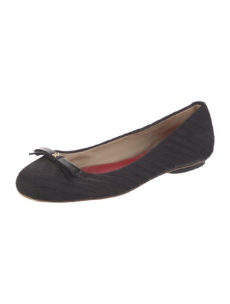 CH Carolina Herrera Bow Accents Ballet Flats