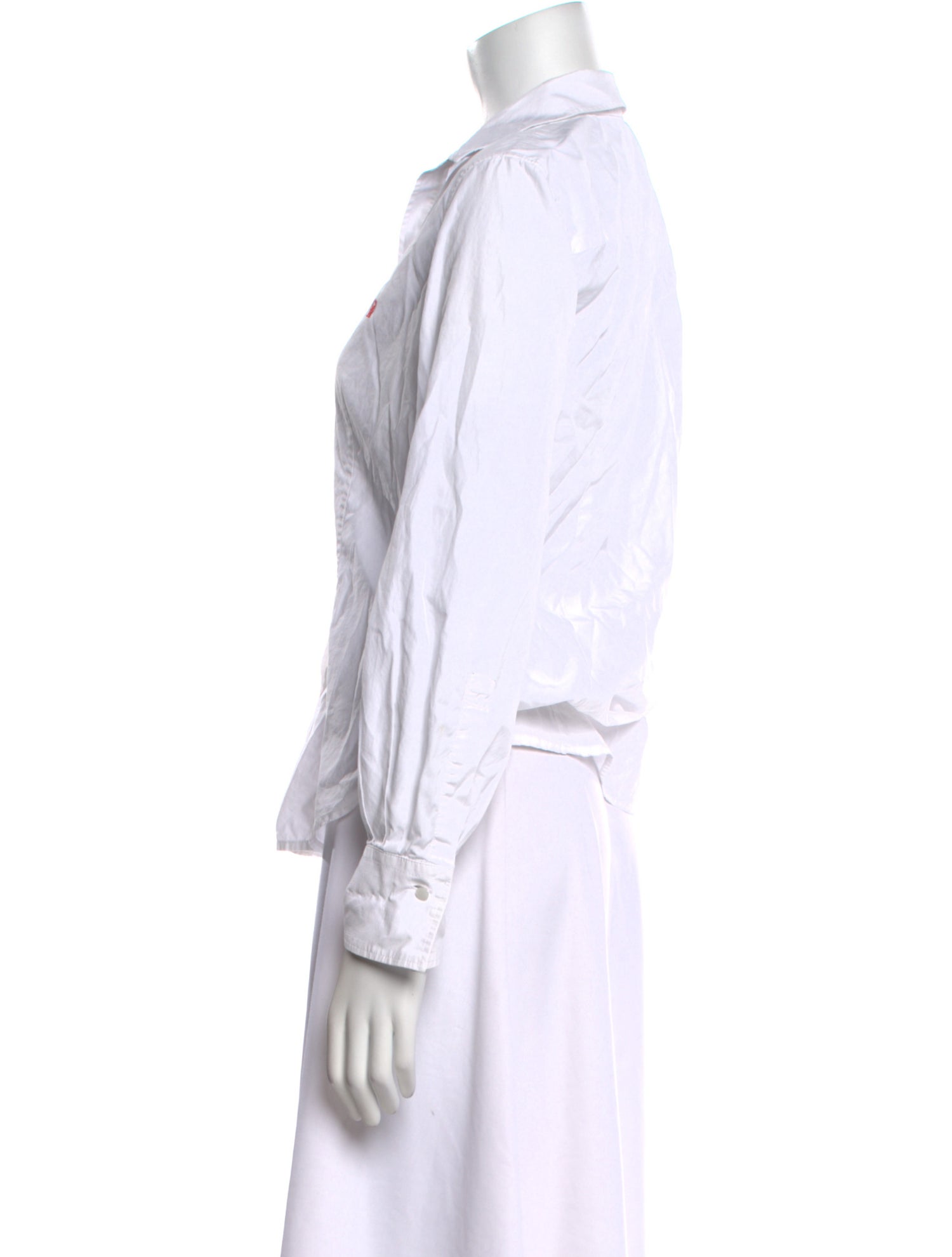 CH Carolina Herrera Long Sleeve Button-Up Top