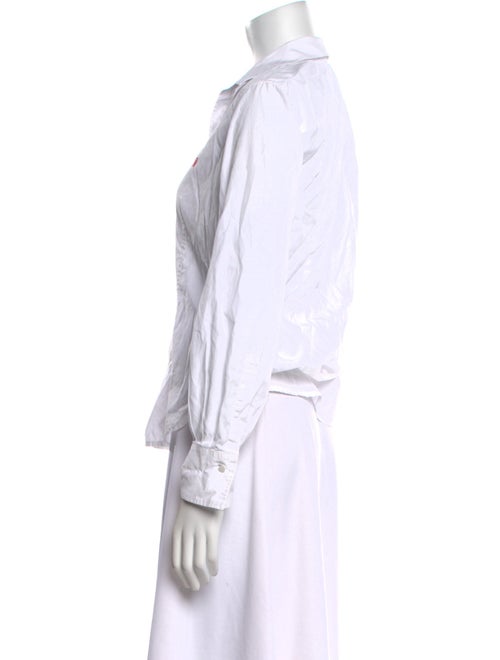 CH Carolina Herrera Long Sleeve Button-Up Top