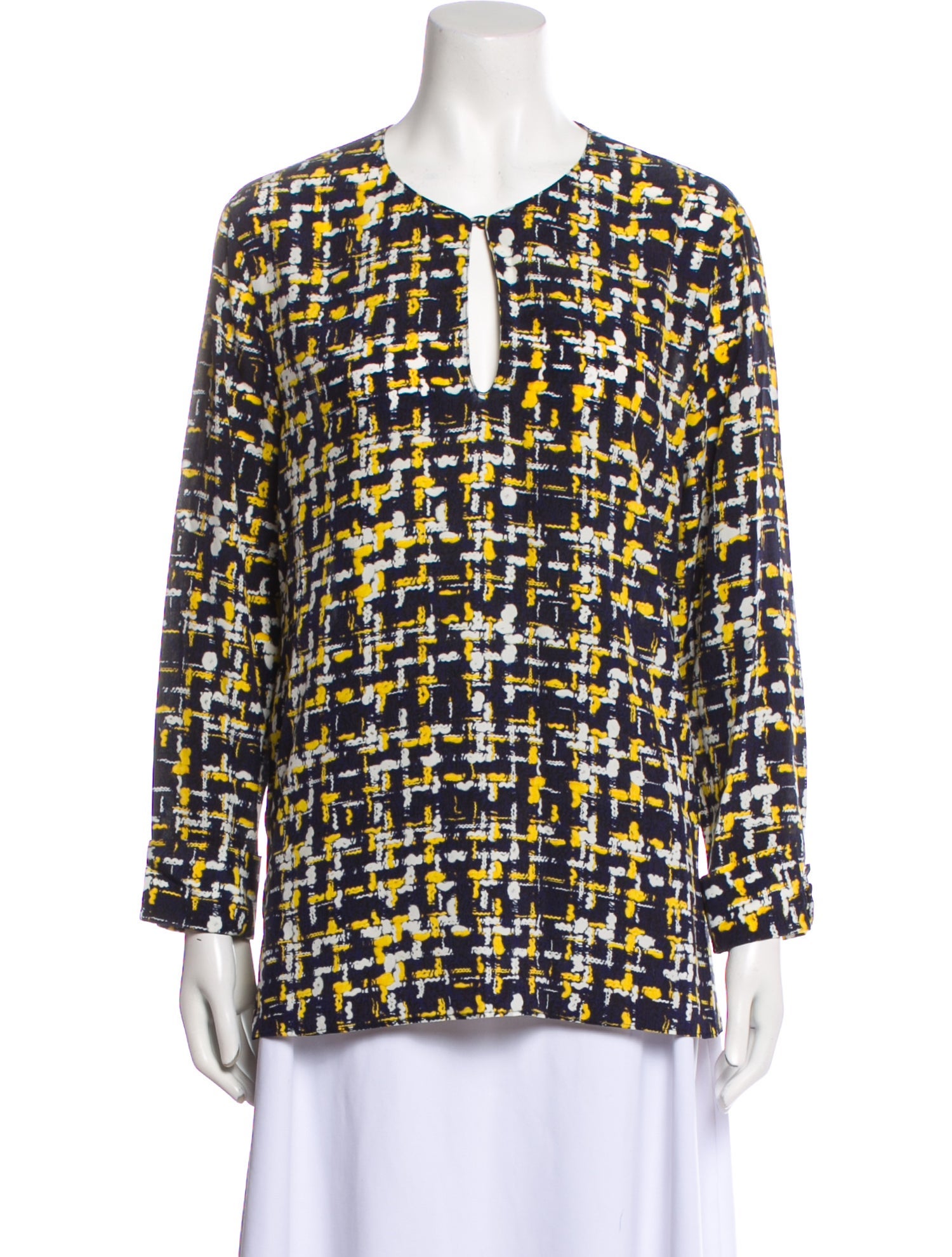 CH Carolina Herrera Silk Printed Tunic