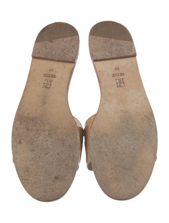 CH Carolina Herrera Leather Slides