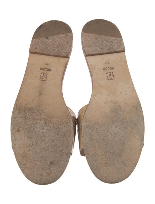CH Carolina Herrera Leather Slides