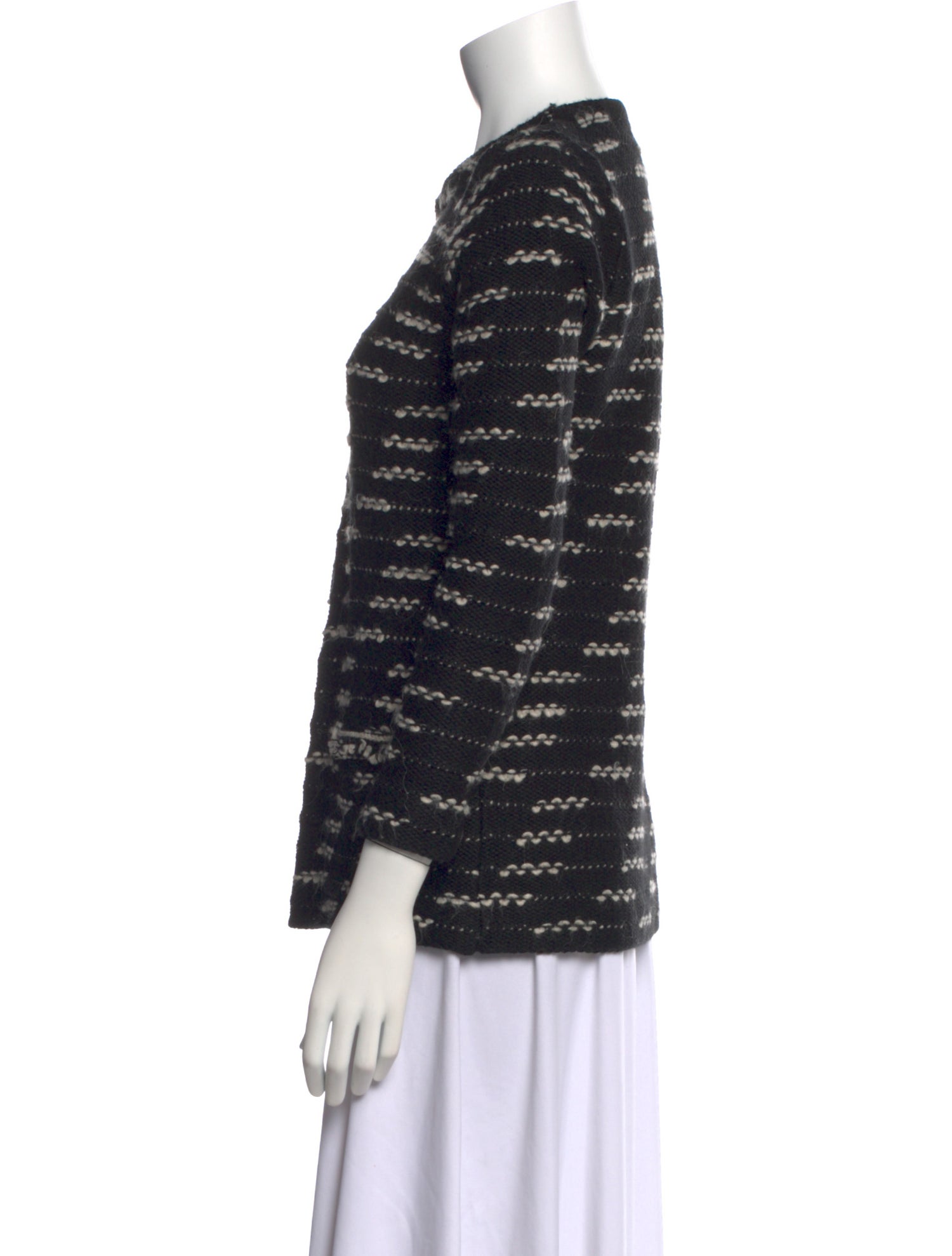 CH Carolina Herrera Printed Crew Neck Sweater
