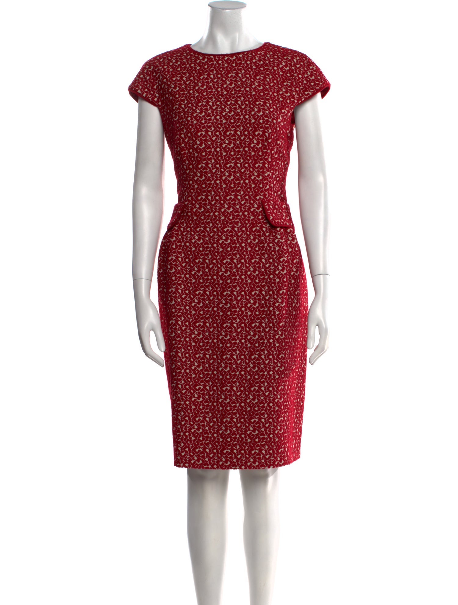 CH Carolina Herrera Printed Knee-Length Dress