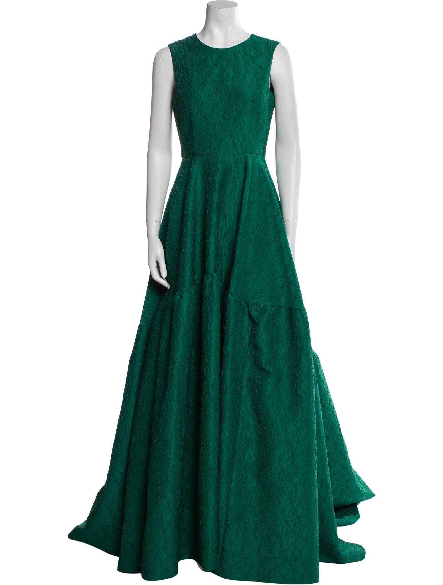 CH Carolina Herrera Crew Neck Long Dress