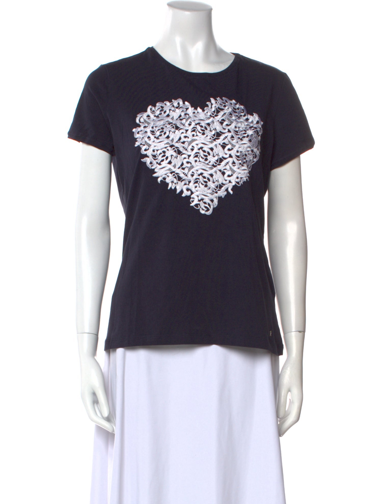 CH Carolina Herrera Graphic Print Crew Neck T-Shirt