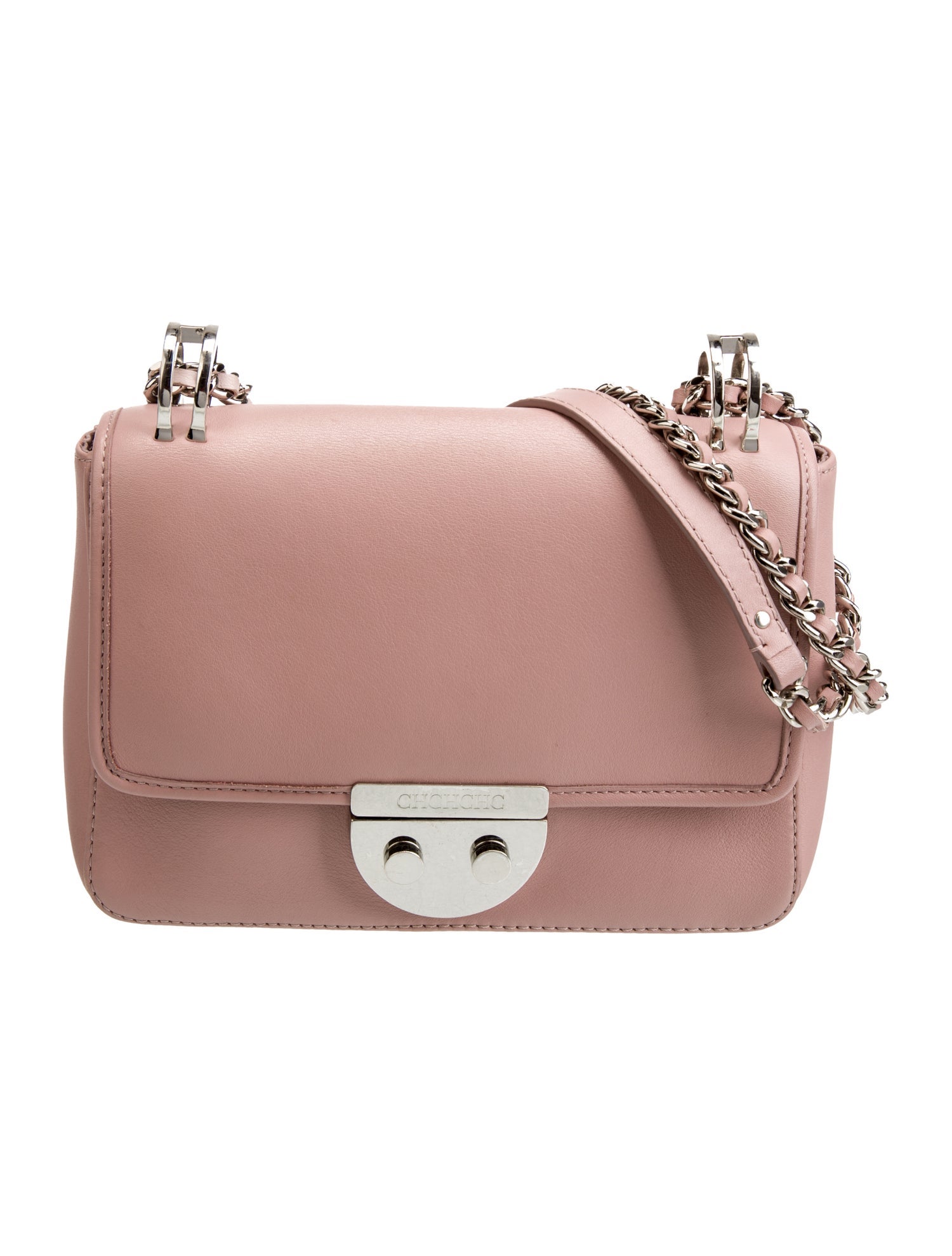 CH Carolina Herrera Leather Shoulder Bag