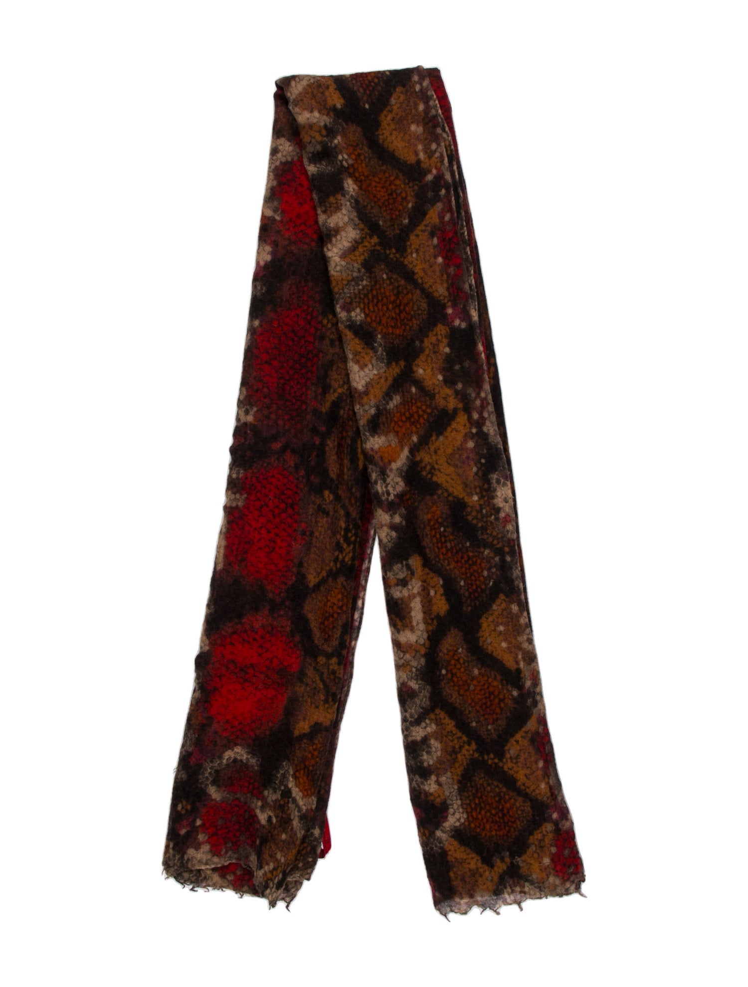 CH Carolina Herrera Cashmere Animal Print Scarf