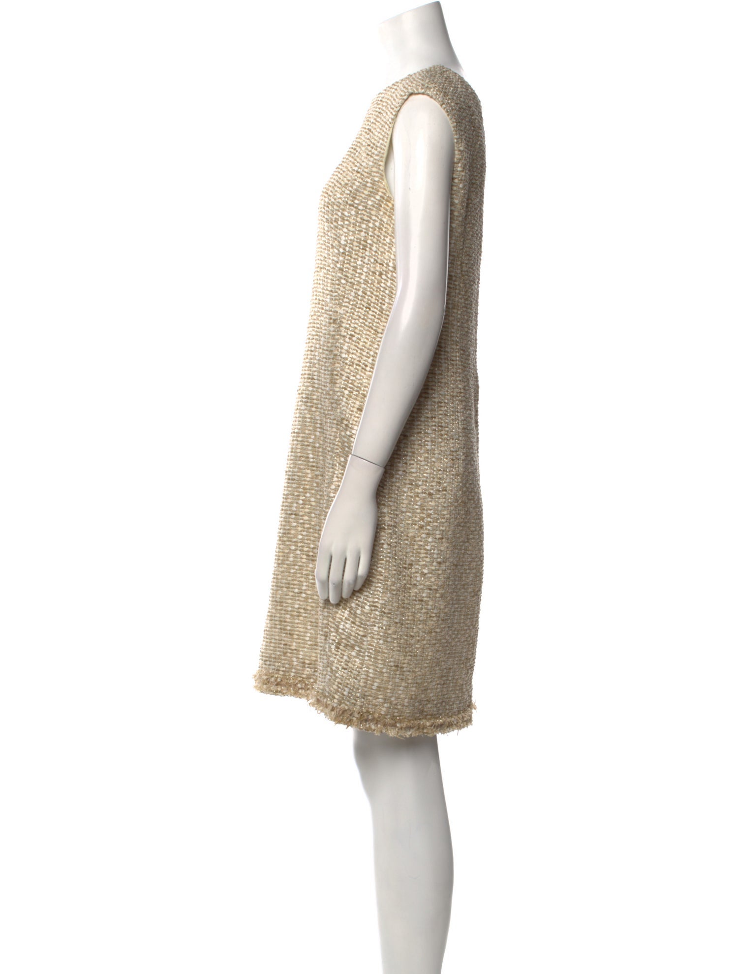 CH Carolina Herrera Bateau Neckline Mini Dress