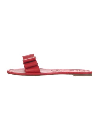CH Carolina Herrera Leather Slides