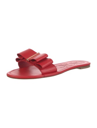 CH Carolina Herrera Leather Slides