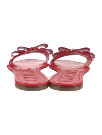 CH Carolina Herrera Leather Slides